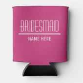 Bridesmaid Aangepaste naam en datum Blikjeskoeler (Voorkant)