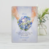 Bridesmaid-aanvraagkaart Kaart (Staand voorkant)