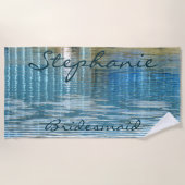 Bridesmaid Abstracte Reflecterende Beach-handdoeke Strandlaken (Voorkant)