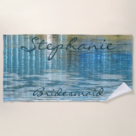 Bridesmaid Abstracte Reflecterende Beach-handdoeke Strandlaken