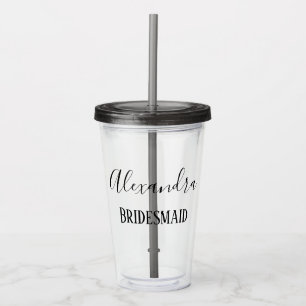 Bridesmaid Acryl Drinkbeker