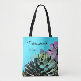 Bridesmaid, Agave & Cactus, Naam, Turquoise Tote Bag