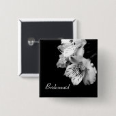 Bridesmaid Alstroemeria Lily Button (Voorkant /achterkant)