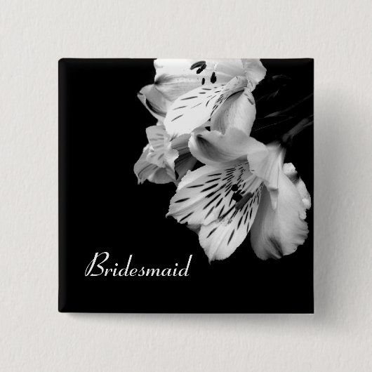 Bridesmaid Alstroemeria Lily Button (Voorkant)