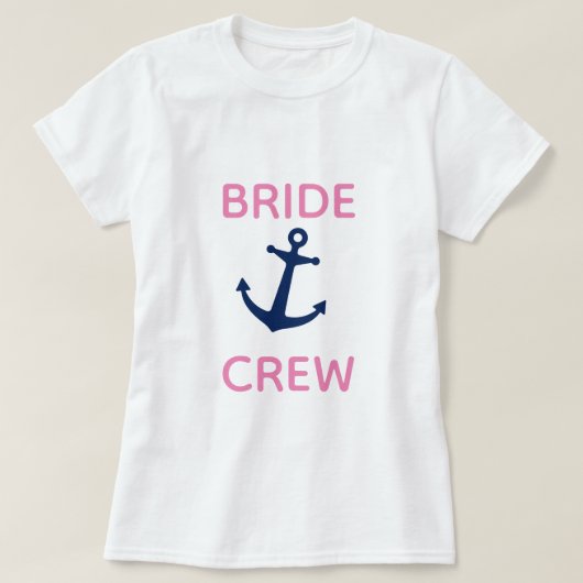 Bridesmaid Anchor T-shirt (Design voorkant)