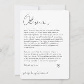 Bridesmaid Arch Photo Proposal Kaart (Achterkant)