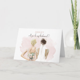 Bridesmaid - Ashley Note Card Kaart