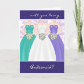 BRIDESMAID ATTENDANT INVITATION BY BRIDE (Voorkant)