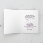 BRIDESMAID ATTENDANT INVITATION BY BRIDE (Binnen)