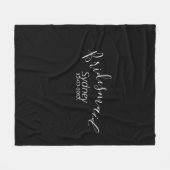 Bridesmaid bachelorette party add name modern  fleece deken (Voorkant (Horizontaal))