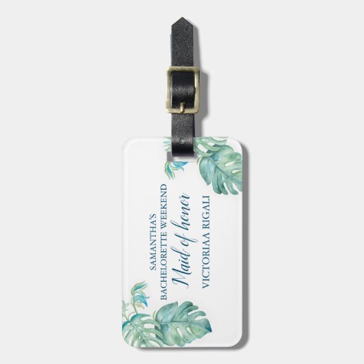 Bridesmaid Bachelorette Weekend Favor Bagagelabel (Voorkant verticaal)