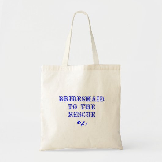 Bridesmaid Bag, helder blauw Tote Bag (Voorkant)