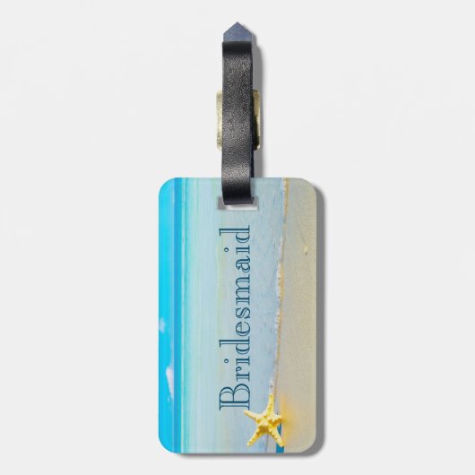 Bridesmaid Bagagelabel (Achterkant verticaal)