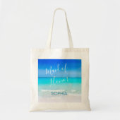 Bridesmaid Beach Destination Summer Wedding Tote Bag (Voorkant)