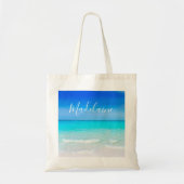 Bridesmaid Beach Personal Summer Wedding Canvas ta Tote Bag (Voorkant)