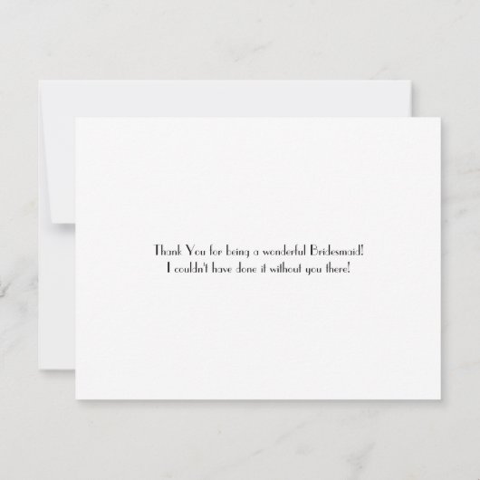 Bridesmaid Bedankt | Bridesmaid (Achterkant)