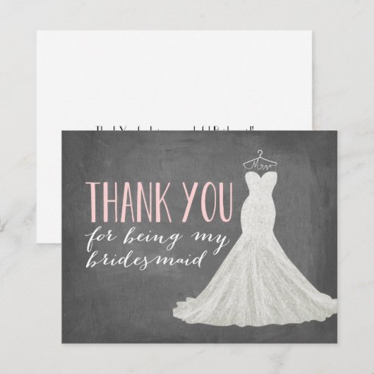 Bridesmaid Bedankt | Bridesmaid (Voorkant / Achterkant)