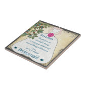 Bridesmaid Bedankt dat je Tile Gown hebt met booms Tegeltje (Zijkant)