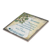 Bridesmaid Bedankt dat je Tile Gown hebt met booms Tegeltje (Zijkant)