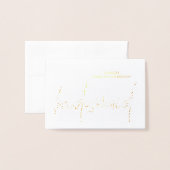 Bridesmaid Bedankt voor de Folie van Bridal-cadeau Folie Kaarten (Voorkant met envelop)