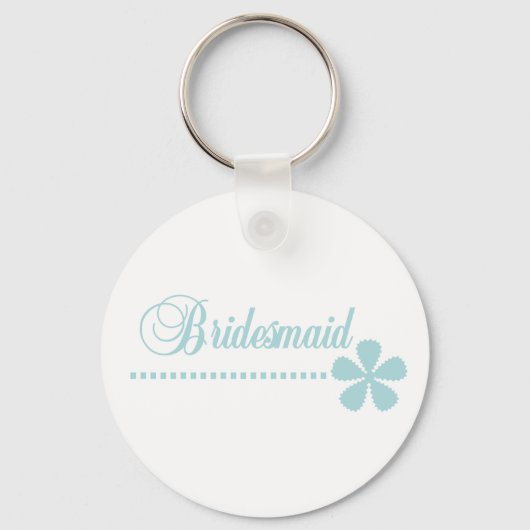 Bridesmaid Blauwgroen Elegance Sleutelhanger (Voorkant)
