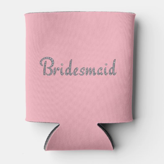 Bridesmaid bling koelbox blikjeskoeler (Voorkant)