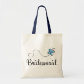 Bridesmaid Blue Canvas tas (Voorkant)