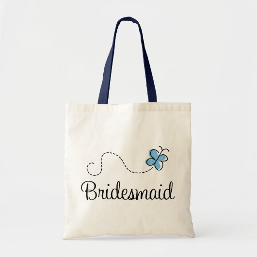 Bridesmaid Blue Canvas tas (Voorkant)