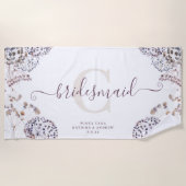 Bridesmaid Boho Beach Towel Strandlaken (Voorkant)