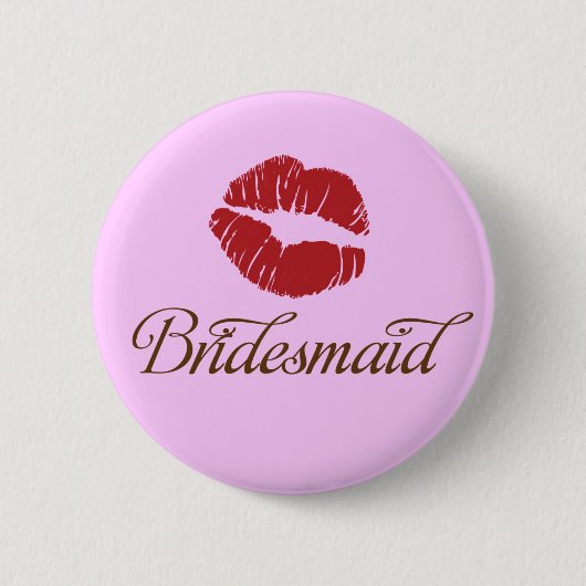 Bridesmaid - Bridal Wedding Party Fun Buttonnen Ronde Button 5,7 Cm (Voorkant)