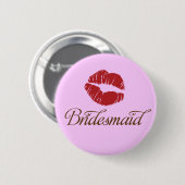 Bridesmaid - Bridal Wedding Party Fun Buttonnen Ronde Button 5,7 Cm (Voorkant /achterkant)
