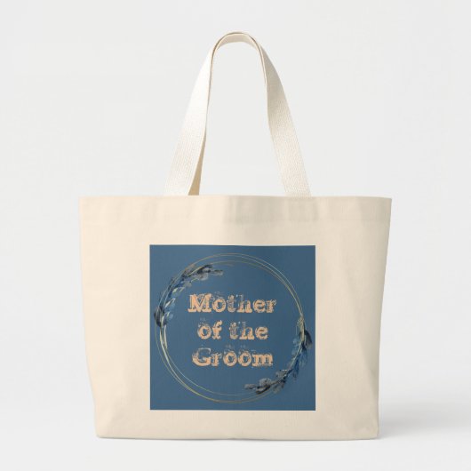 Bridesmaid Bride Moeder Groom Bloemenmeisje Grote Tote Bag (Voorkant)