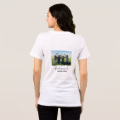 Bridesmaid bride squad name calligraphy photo gift Tri-Blend shirt (Achterkant volledig)