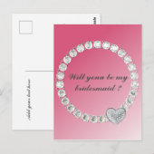 Bridesmaid Briefkaart (Voorkant / Achterkant)