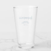 Bridesmaid, bruid van eer, persoonlijke bruiloft glas (Achterkant)