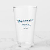 Bridesmaid, bruid van eer, persoonlijke bruiloft glas (Voorkant)