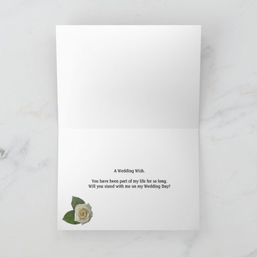 Bridesmaid bruiloft uitnodiging (Binnen)