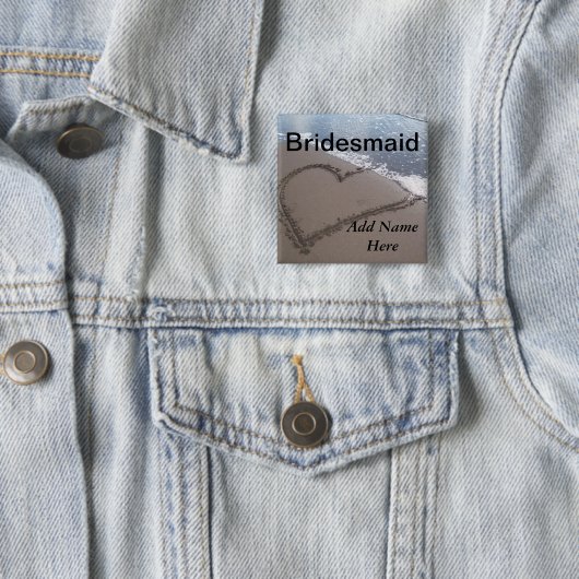 Bridesmaid Button (In situ)