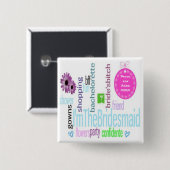 Bridesmaid Button (Voorkant /achterkant)