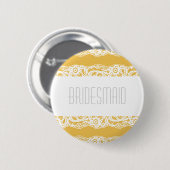Bridesmaid Button - Kies uw eigen kleur! (Voorkant /achterkant)