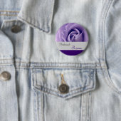 BRIDESMAID Button met PAARS Roos (In situ)