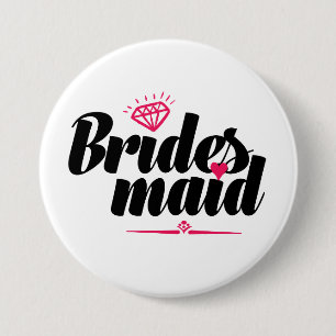 Bridesmaid Button voor Bachelorette Wedding Party