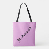 Bridesmaid Canvas tas (Achterkant)