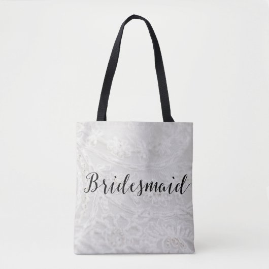 Bridesmaid Canvas tas Lace Canvas (Voorkant)