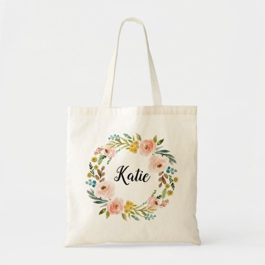 Bridesmaid Canvas tas Voorstel Aangepast grote blo (Voorkant)