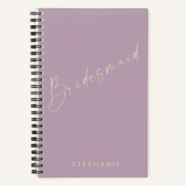 Bridesmaid Chic Minimalist - Lila, persoonlijk Notitieboek
