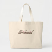Bridesmaid Classy Browns Grote Tote Bag (Voorkant)