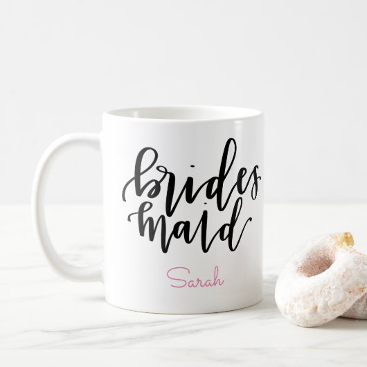 Bridesmaid Coffee Mok - Persoonlijke naam (Met donut)