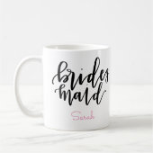 Bridesmaid Coffee Mok - Persoonlijke naam (Links)
