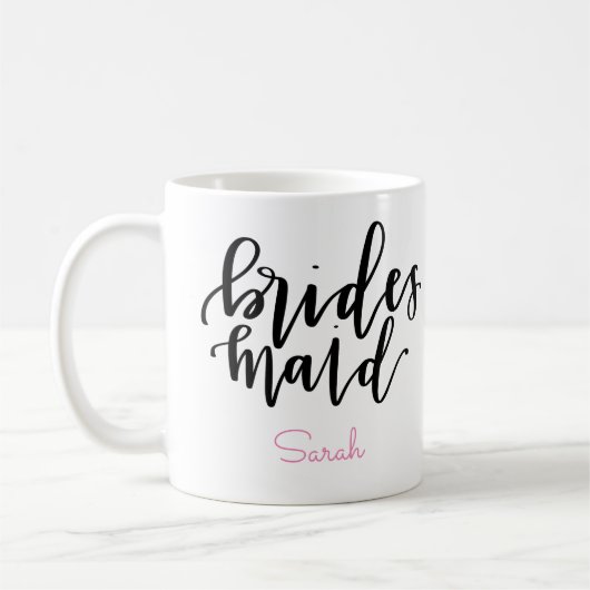 Bridesmaid Coffee Mok - Persoonlijke naam (Links)